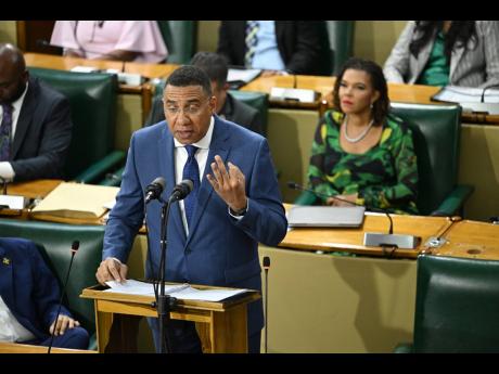 Prime Minister, Dr Andrew Holness, delivers his contribution to the 2026/27 Budget Debate in the House of Representatives on Thursday, March 19.