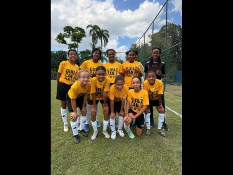 Contributed 
Bob Marley Foundation team, Football Is Freedom, poses for a picture after finishing second at last year’s inaugural Girlz Can Play Too tournament.