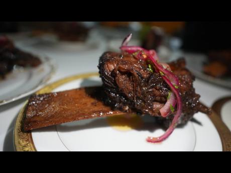 The braised short rib.