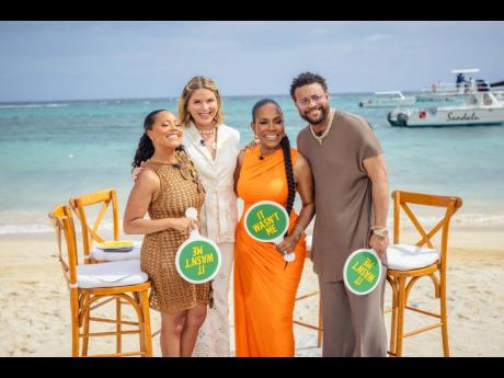 Credit: Contributed From left: NBC’s Sheinelle Jones and Jenna Bush Hager share lens time with actress Sheryl Lee Ralph and international recording artiste Orville ‘Shaggy’ Burrell.