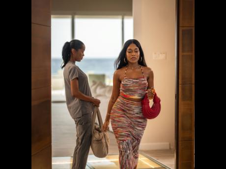 Judi Johnson (left) and Tosh Alexander in a scene from ‘Love Offside’. 