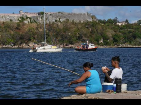One of two sailboats carrying humanitarian aid organised by activists with an international organization that departed from Mexico arrives in Havana, Cuba.