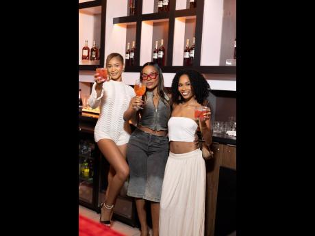 From left: Kadejah Anderson, Chelsie Gregory and Alexandra Dallas enjoy a girls’ night out.