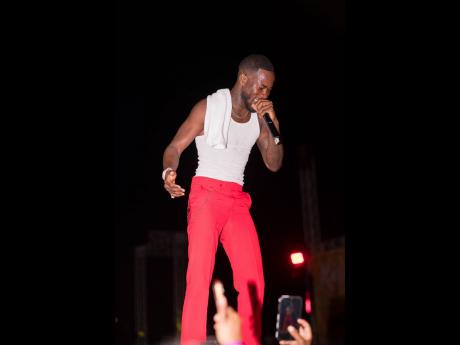 Credit: Contributed Grenada’s soca star V’ghn performing on the Tailgate stage on Thursday.