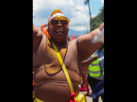 Captured by Olivia Sinclair is Lisa Farrer, commonly known as ‘Carnival Aunty’, during last year’s road march with Gen XS. A carnival veteran of more than 40 years, Farrer is a breast cancer thriver and advocate. 