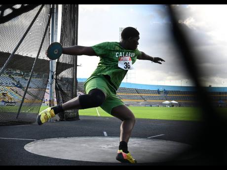 
Kamari Kennedy of Calabar High in action.
