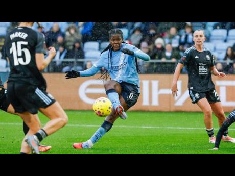 Khadija Shaw scored her 19th WSL goal of the season for Manchester City.