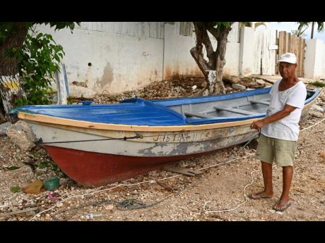 Howard Moxam, a fisherman from Calabash Bay Beach in Treasure Beach, St Elizabeth, six months after Hurricane Melissa.