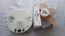 The ScripTalk device and medication containers with the Radio Frequency Identification (RFID) technology tags. The assistive technology reads prescription information aloud, helping persons who are blind, visually impaired, or have reading challenges manag